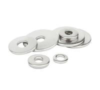 di metallo, Rondelle piatte DIN9021 304 acciaio inossidabile M1.6-M22 argento confezione da 20(M5x10x1 x50pcs)