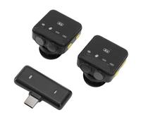 di microfono Lavalier a cordone da 1 a 2 canali, mini microfono Bluetooth con cancellazione del rumore 10 ore di monitoraggio in tempo reale e compatibilità ampia del dispositivo