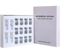 Di Microinfusione per Viso, Kit Aghi Rassodante Pelle, Kit Microaghi con Siero Microneedling per la Cura della Pelle Imperfetta per Tutti i Tipi di Pelle,4+12