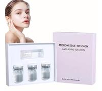 Di Microinfusione per Viso, Kit Aghi Rassodante Pelle, Kit Microaghi con Siero Microneedling per la Cura della Pelle Imperfetta per Tutti i Tipi di Pelle,1+3
