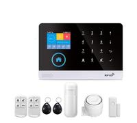 Di monitoraggio 'allarme intelligente for la casa GSM Host di allarme di sicurezza con sensore di movimento e Tuya Smart App Steue,Espandibile(Set 2)