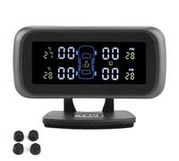 di monitoraggio della Pressione dei Pneumatici TPMS Wireless con Monitor LCD a 4 sensori