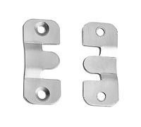 di montaggio a incasso | Ganci hardware per testiera in acciaio inox per soggiorni | di montaggio per mobili | Clip a Z ad incastro gancio stabile per specchi, cornici per foto