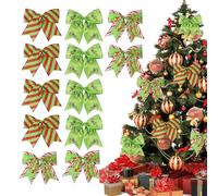 di Natale, 12 pezzi ORAZIONI 'ASCOLTA DECORATIVA RESISTANTE UV, WATTRO AUTTERIORE OUTDOOR BRIGHT AR con ghirlande del cortile, portico, albero di Natale, ghirlanda, decorazioni per feste, dec