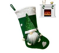 di Natale, calza per gnomi | natalizi con sacchetti di caramelle carine - Ornamenti riutilizzabili per l'albero di Natale, ciondoli elastici per bambole senza volto, natalizi