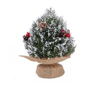 di Natale da 7x7x20 cm a 7,5x7,5x32 cm con bacche rosse e supporto in leg