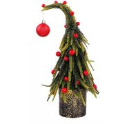 di Natale da 7x7x20 cm a 7,5x7,5x32 cm con bacche rosse e supporto in leg