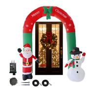 di Natale per Buon Natale, 2,4 m, illuminazione a LED con Babbo Natale e | di Natale gonfiabile per il, per giardino, cortile, terrazza, prato, fattoria