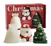 di Natale Profumate | 3 A Forma Di Campana Con Babbo Natale E Albero Di Per La Decorazione Casa,Decorazioni Da Tavolo Con Aromi Festivi,per Adulti, Famiglia, Amici, Donne, Uomini, Mamma