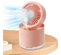 Di Nebulizzazione - Da Scrivania Regolabile Con Luce Notturna - Van Travel Fans, Silenzioso, Ventilatore USB, Mini, Della Scrivania USB Per La Scuola Da Tavolo Da Scrivania Della C
