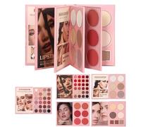 Di Ombretti - Kit Di Cosmetici Blush A 5 Strati Con Design A Libro | Set Per Il Trucco - Per Ragazze, Principianti, Appassionati, Routine Quotidiana, Matrimonio, Feste, e Pratica