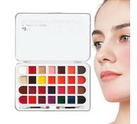 di ombretti, set di ombretti, impermeabile, con 28 colori, per donne e ragazze, per viaggi e look maturi