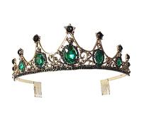 di pettine per di strass Accessori per per le donne vestire la ballo studentesco per donne coroncina sposa Copricapo da sposa della sposa Verde