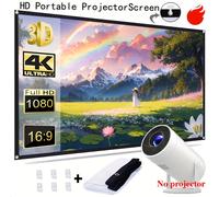 di portatile da 72 pollici 4K ad altissima definizione con d' 16:9, sia per uso interno che esterno, è una scelta per guardare presentare contenuti. Senza proiettore
