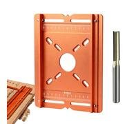 di precisione resistente per montaggio a fori multipli per guida | Strumento di guida della staffa di scanalatura del router per scanalature dritte Taglio Routing Carpentiere Falegname Uomini