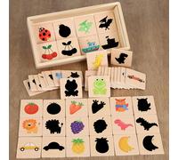 di puzzle di abbinamento ombra frutti di frutta per bambini 3 4 5 anni