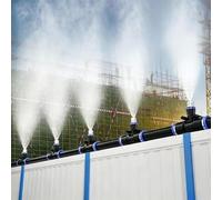 Di Raffreddamento A Nebbia For Esterni, Set Irrigazione Con Ugelli In Ottone Da 1/4 Pollice For Serra Giardino Patio(1969inch/50m/164ft)