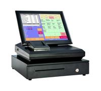 Di registratore di cassa con touch screen da 15 pollici con registratore di cassa elettronico con stampante integrata Per la vendita al dettaglio