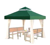 di ricambio - Tetto per | Rimetti il coperchio del padiglione | di ricambio per gazebo | a doppio strato impermeabile 3 x 3 m per terrazza, giardino, barbecue all'aperto