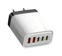 Di Ricarica - Alimentatore Per Ricarica Rapida Da 240W,Caricabatterie Per Telefoni A 5 Porte Con Luce Indicatrice - Per Smartphone, Laptop, Tablet, Casa, Viaggio, Hotel, Dormitorio, Comodino, Scrivani