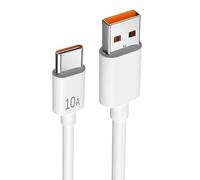 di ricarica di tipo C - USB a carica rapida, design bianco da 1 m | Caricatore rapido portatile per smartphone e tablet, per il lavoro di viaggio e la vita quotidiana, robusta compa
