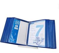 di riferimento e visualizzazione da tavolo, supporto portadocumenti da scrivania A4 con 30 tasche formato lettera a caricamento facile - Colori assortiti(C)
