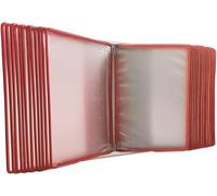 di riferimento e visualizzazione da tavolo, supporto portadocumenti da scrivania A4 con 30 tasche formato lettera a caricamento facile - Colori assortiti(E)