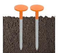 di Rilevamento,Confezione da 2 Pezzi Robusta da 30 cm,Marcatori Arancione Brillante per Viali - per Cantiere Edile Campo Sportivo Movimento Terra Giardino e