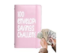 di risparmio di denaro - Raccolgo di budget monetario | Book Challenge Envelope, Pianificatore di tracker 100 giorni per risparmiare 5050 dollari per uomini donne adulti di moneys organizzatore