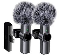 di risvolto senza fili microfono UHF cravatta wireless microfono a clip senza fili microfono a risvolto con chip di riduzione del rumore, microfono portatile a ritardo molto basso per pod