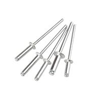 di rivetti ciechi M2 .4 .8 M3 .2 .6 - M6. Rivetti a pressione in alluminio con testa bombata, gambo in acciaio cieco, mandrino, chiodo di estrazione dello scarico(M2-10pcs,18mm)
