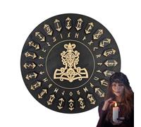 di rune in legno - Rune divinatorie artigianali, strumenti esoterici spirituali | Set da 25 camere utilizzati durante le pratiche di meditazione o come accessori decorativi negli spazi