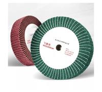 di ruota lamellare in fibra nylon 1 pz 150/200/250/300 mm ruote lamellari in fibra di nylon dischi abrasivi for lucidatura tamponi abrasivi verde/rosso(No Sandpaper (Red),150x50mm)