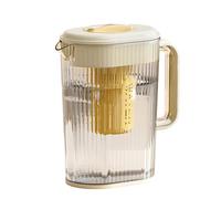 di servizio all'acqua - Caraffa per bevande al calore 2L | Contenitore per bevande -in-stramma, Puche di infusione resistente trasparente per tè Lemonade JUI CA con coperchio - 2L Puc