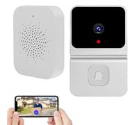 Di Sicurezza Del Campanello Ring - HD 1080p Monitoraggio Della Fotocamera PIR, Audio Di Chime Video Wireless, Visione Notturna In Reale, Intercom Per La Batteria Ricaricabile | Avvisi Es