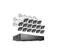Di sicurezza DVR Ultra HD 16CH con kit telecamera di for interni esterni da 16 pezzi 6MP Super True Full Color for visione notturna(4T,CR1CJ)