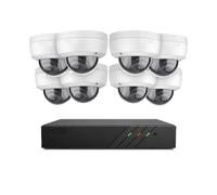 Di Sicurezza Video Rete POE FHD Da 5 MP H.265+ NVR 6 Con Telecamere Sorveglianza Resistenti Alle Intemperie, Audio Nella Telecamera IP(4T,4pcs cameras)