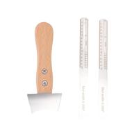 di slot per chitarra Cheotime, strumento di pulizia del tasto con manico in legno e sovrani, kit di riparazione liutaio professionale per la manutenzione del mandolino