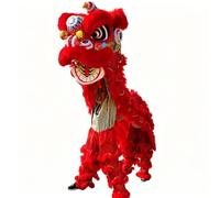 Di Spettacoli di Danza Del Drago Della Danza Del Leone - Oggetti di Scena e Costumi Tradizionali Per Le Celebrazioni di Capodanno(Red,185cm/73in)
