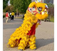 Di Spettacoli di Danza Del Drago Della Danza Del Leone - Oggetti di Scena e Costumi Tradizionali Per Le Celebrazioni di Capodanno(Yellow,185cm/73in)