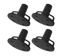 di supporto per flangia rotonda a 4 fori, 4 pezzi | Supporto per palo per tenda, tenda, tettoia, giardino, campeggio, patio, cortile, terrazza