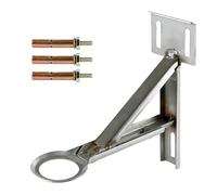 di supporto per lavabo per lavabo da bagno - triangolare saldato, anello con diametro interno di 50 mm, struttura retrattile per carichi pesanti, involucro a forma di T | per lave