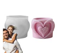 di tè in resina siliconica per ciotole a forma di cuore, stampo in silicone a forma di di tè, stampo a forma di di tè cuore stampo di stoccaggio per fa