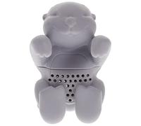 di tè per tè sciolto dolce lontra design sciolto foglie di tè in silicone accessori da tè per la casa utensili da cucina (grigio)