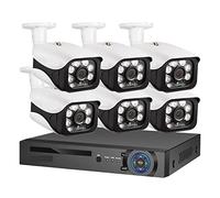 Di Telecamere Di Sicurezza 4K POE NVR Kit Di Videosorveglianza For Esterni Set Di Telecamere IP Domestiche(Keine,8CH NVR and 6 Camera)