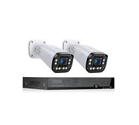 Di Telecamere Di Sicurezza Poe 4K 8MP Obiettivo Con Messa A Fuoco Automatica Obiettivo 2.8-10mm Zoom 4x Kit Telecamere Di Sorveglianza Vedio Set Ourdoor(3T,8CH Nvr 2 Pcs 4K Cam)