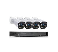 Di Telecamere Di Sicurezza Poe 4K 8MP Obiettivo Con Messa A Fuoco Automatica Obiettivo 2.8-10mm Zoom 4x Kit Telecamere Di Sorveglianza Vedio Set Ourdoor(4T,8CH Nvr 4 Pcs 4K Cam)