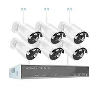 Di Telecamere Di Videosorveglianza Con Kit NVR WiFi Wireless Set Di Telecamere Di Sicurezza CCTV For Esterni Smart Home Da 2 MP(3T,6 Cam with 8CH NVR)