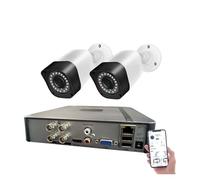 Di Telecamere Sicurezza 1080P 720P Kit AHD 4CH 5in1 DVR Con 2 Videosorveglianza Impermeabili For Visione Notturna(1080P AHD Camera)