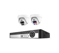 Di Telecamere Sicurezza 4K 8MP 8CH POE NVR AI Face Detect Dome Set Videosorveglianza Notturna A Colori Audio A Due Vie For Interni Buona Qualità Dell'Immagine(2T,8CH NVR 2 CAM 5MP)